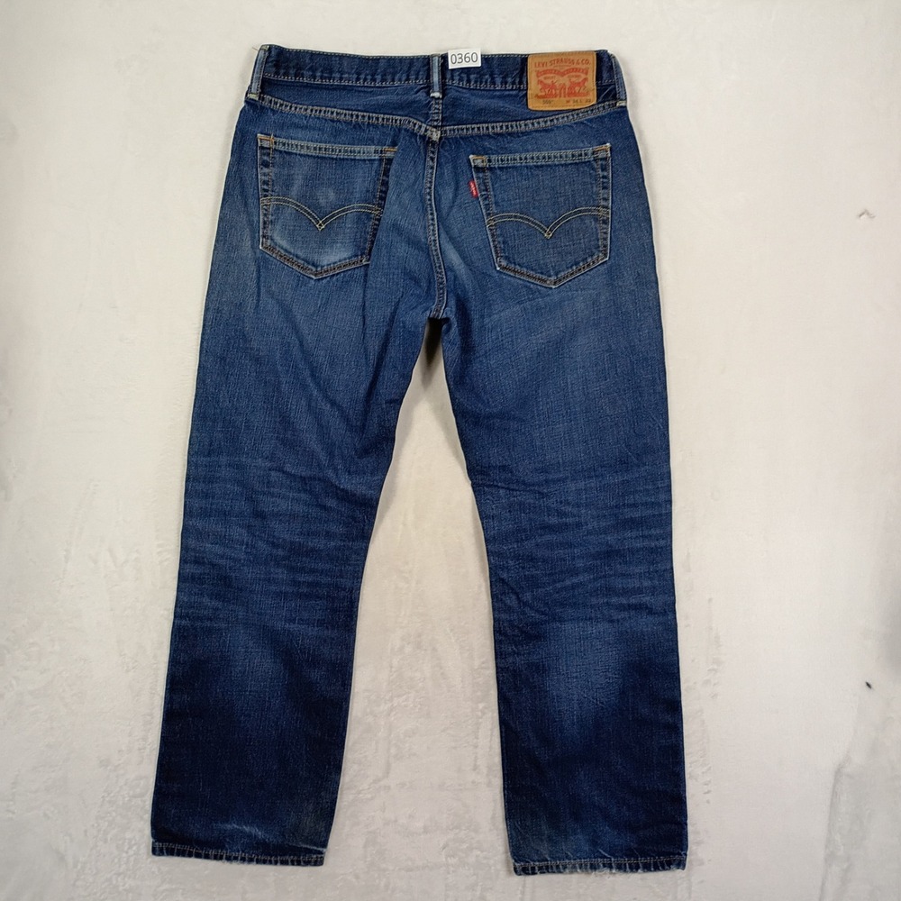 Levi Jeans Mens 34x32 Blue Relaxed‎ Straight Leg Denim Workwear Streetwear